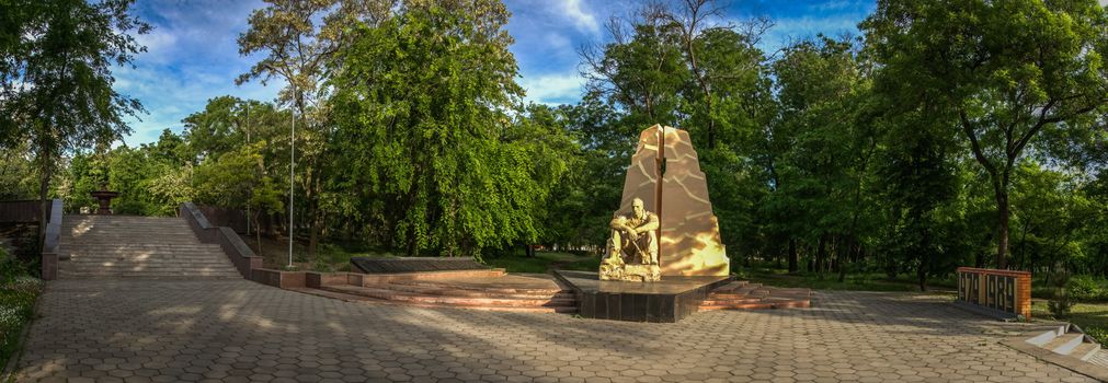 Ukraine Odessa monument to honours of Soviet soldiers killed in Afghanistan