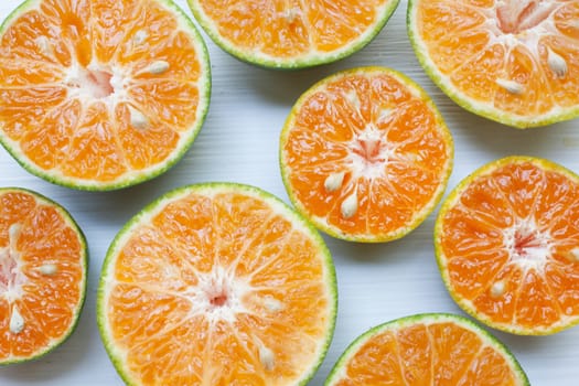 Fresh Orange  isolated on white background.