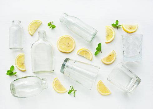 Health Benefits Of Drinking Warm Lemon Water, white background.