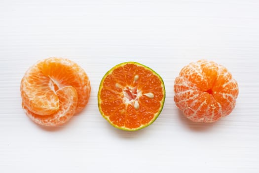 Fresh Orange  isolated on white background.