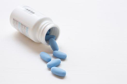 A bottle of "PrEP" ( Pre-Exposure Prophylaxis). used to prevent HIV.