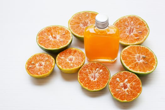 Fresh Orange  isolated on white background.
