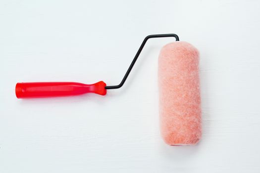 Paint roller isolated on white background.