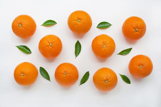 Fresh orange citrus fruit isolated on white background.
