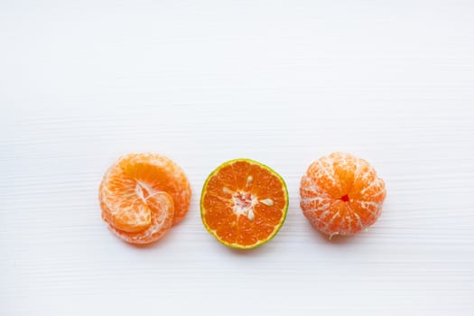 Fresh Orange  isolated on white background.