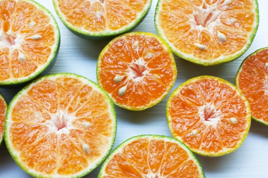 Fresh Orange  isolated on white background.