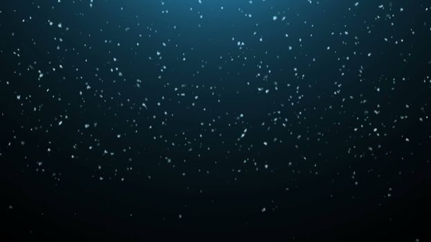 Realistic snow in 4K. Abstract winter background. 3d rendering.