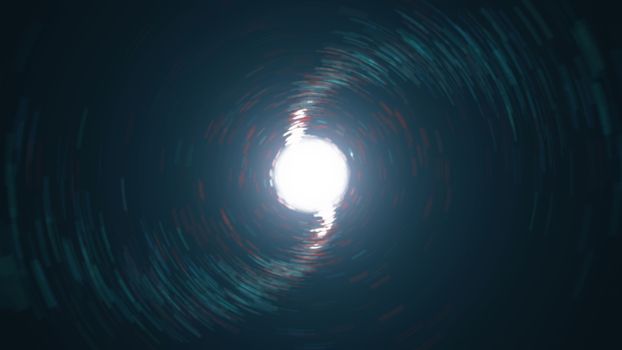 Abstract Background Of Spin Circle Radial Motion Blur. 3d rendered