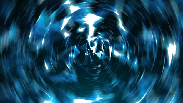 Abstract Background Of Spin Circle Radial Motion Blur. 3d rendered