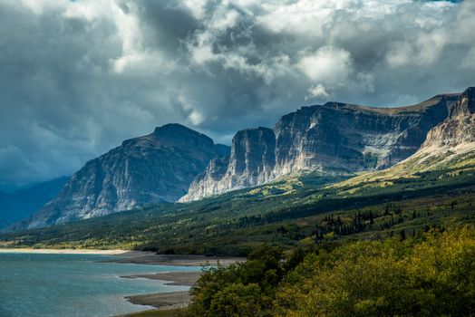 Storm Clouds Gathering over Lake Sherburne