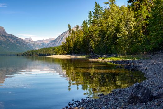 View of Lake McDonald in Montana