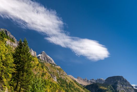 Scenic view of Glacier National Park