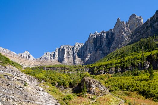 Scenic View of Glacier National Park