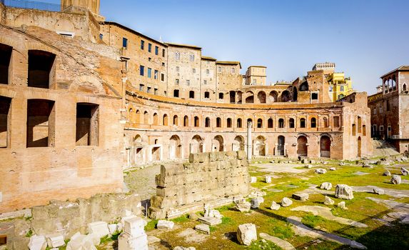 Trajan's Market is a large complex of ruins in the city of Rome, Italy,