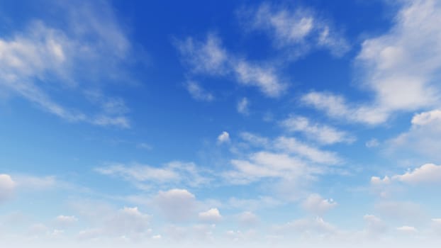 Cloudy blue sky abstract background, blue sky background with tiny clouds, 3d illustration