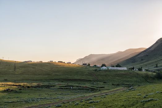 A view of the township in Rhodes, a small village in the Eastern Cape Province
