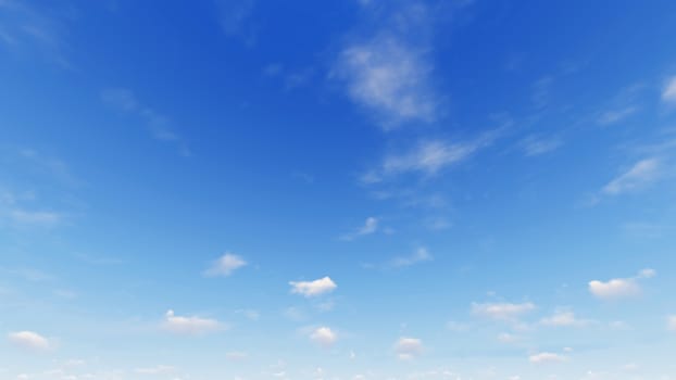 Cloudy blue sky abstract background, blue sky background with tiny clouds, 3d illustration