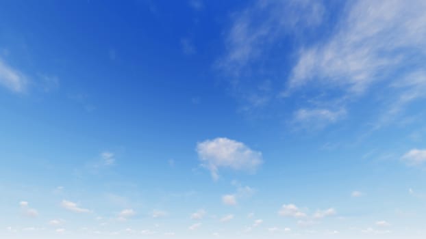 Cloudy blue sky abstract background, blue sky background with tiny clouds, 3d illustration