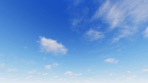 Cloudy blue sky abstract background, blue sky background with tiny clouds, 3d illustration