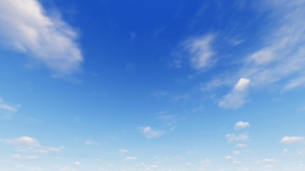 Cloudy blue sky abstract background, blue sky background with tiny clouds, 3d illustration