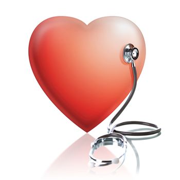 Red Heart and a stethoscope