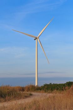 Wind turbine power generator farm