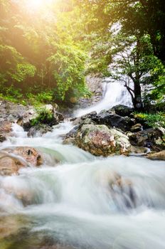 Amazing beautiful waterfalls at Sarika Waterfall in Nakhonnayok,Thailand.