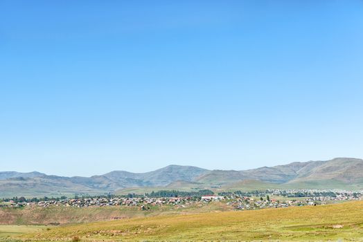 A view of Barkly-East in the Eastern Cape Province of South Africa