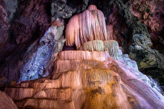 stalactites in Phrayanakorn Cave, Thailand.
