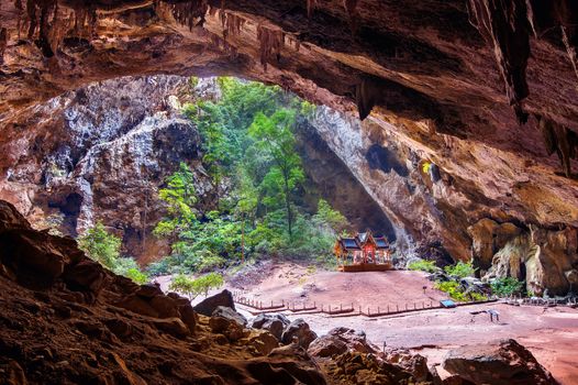 Phrayanakorn Cave in Prachuap Khiri Khan province, Thailand.
