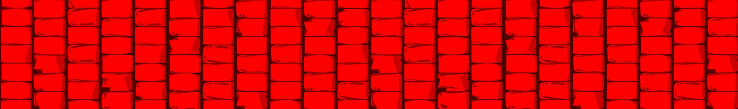 A bright red block wall style background banner