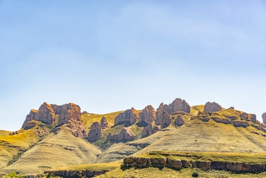 The view from the Barkly Pass in the Eastern Cape Province