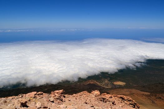 View from volcano Pico del Teide in Tenerife, Canary Islands