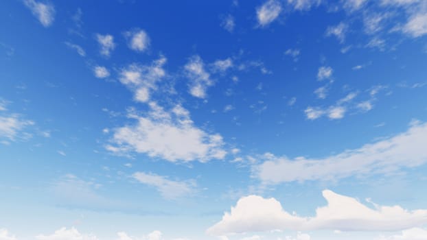 Cloudy blue sky abstract background, blue sky background with tiny clouds, 3d illustration