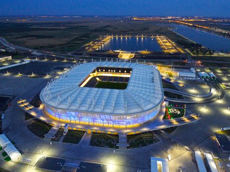 Aerial view of stadium Rostov Arena, Rostov-on-Don, Russia