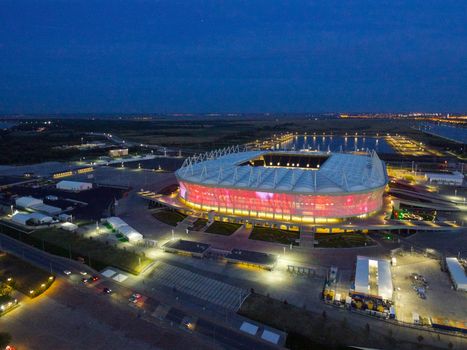 Aerial view of stadium Rostov Arena, Rostov-on-Don, Russia