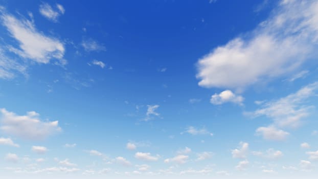 Cloudy blue sky abstract background, blue sky background with tiny clouds, 3d illustration