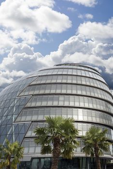 greater london council building on the bank of the river thames