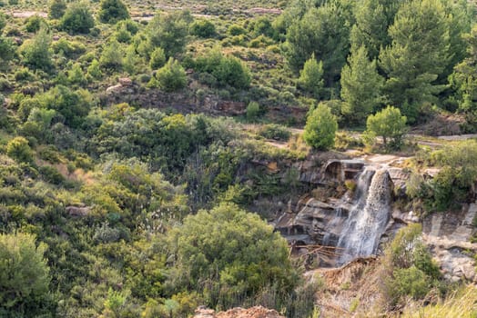 A waterfall in the historic Jouberts Pass at Lady Grey in the Eastern Cape Province