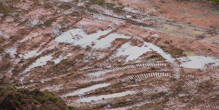 Ground Clear in building area after raining