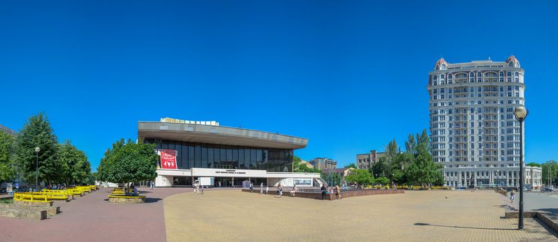 ODESSA, UKRAINE - 06.01.2018. Theater of Musical Comedy in Odessa city. A popular place to visit locals and tourists.