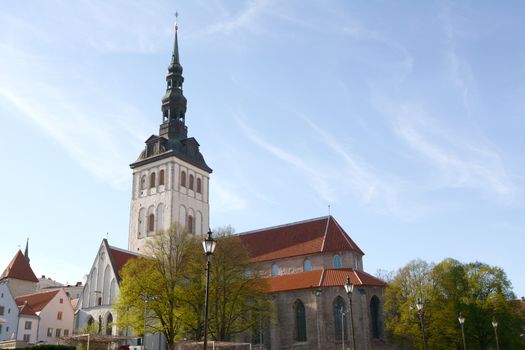St Nicholas Church in Tallinn, Estonia - a UNESCO World Heritage site. Medieval former church dedicated to Saint Nicholas, the patron of fishermen and sailors.