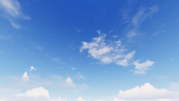 Cloudy blue sky abstract background, blue sky background with tiny clouds, 3d illustration