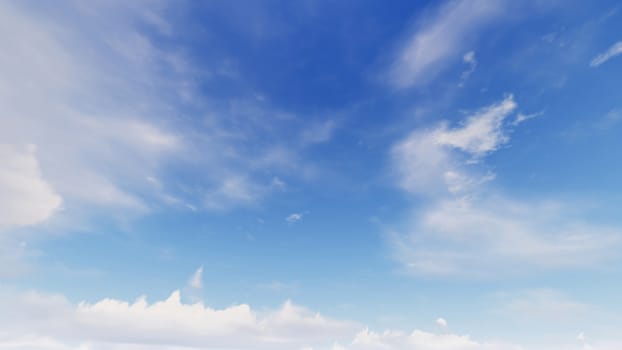 Cloudy blue sky abstract background, blue sky background with tiny clouds, 3d illustration