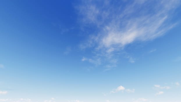 Cloudy blue sky abstract background, blue sky background with tiny clouds, 3d illustration