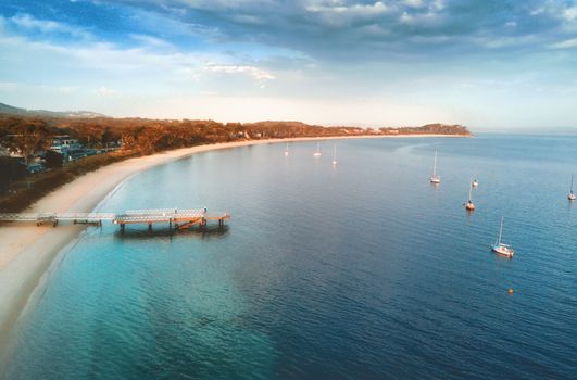 First light on Shoal Bay, Port Stephens, located in the Hunter region of NSW