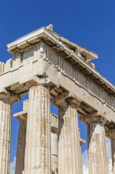 The Parthenon at the Acropolis in Athens, Greece