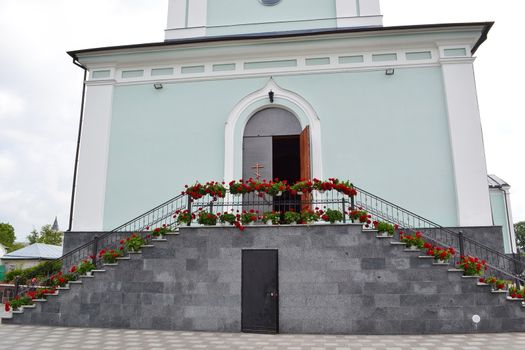 Entrance to the Orthodox Church in Zhitomir