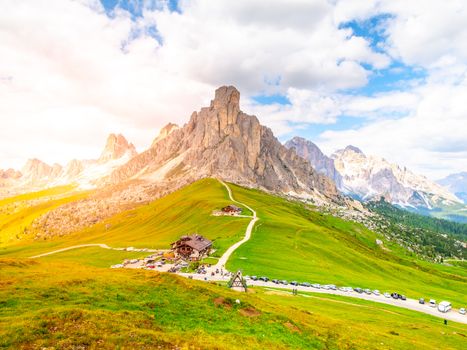 Passo Giau near Cortina d'Ampezzo, Dolomites, Italy