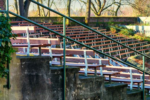 Zon's open-air stage in the Zwinger of the medieval fortress of Zons.